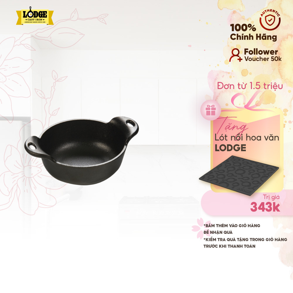 Lodge - Nồi gang để bàn - 0.35L