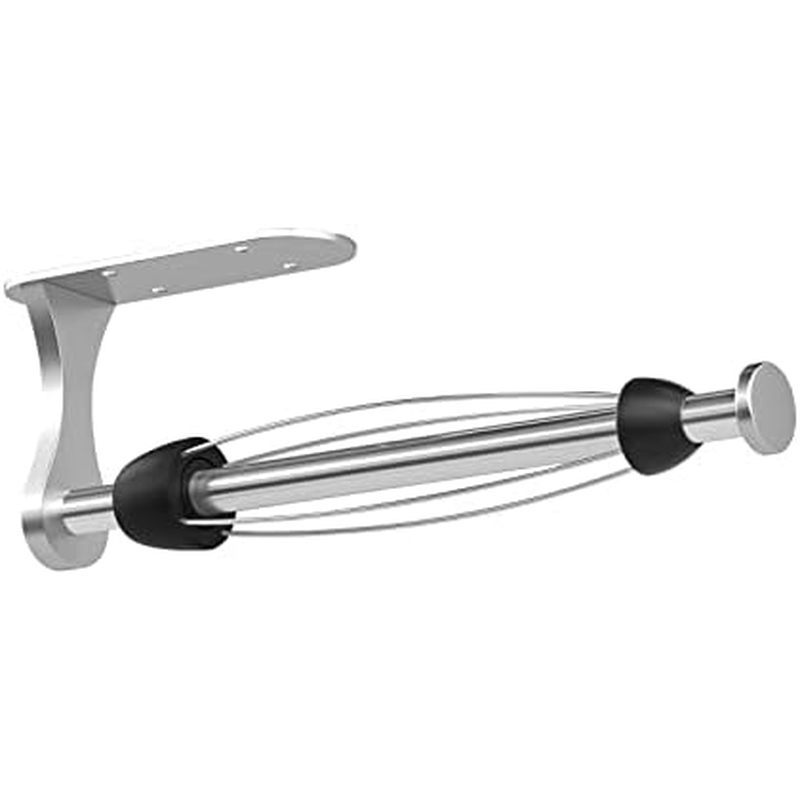 Giá đỡ khăn giấy dưới tủ, rách một tay, gắn tường, dính, bạc, giá đỡ cuộn giấy có cơ chế móc cho nhà