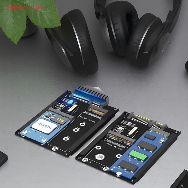 (Takashitree) 1 Bộ 2 trong 1 MSATA M.2 NGFF sang SATA USB Riser Card M.2 NGFF sang SATA Adapter MSAT