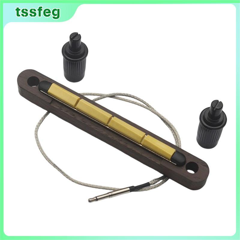 Bass Pickup Piezo Pickup Bar Acoustic Bass Pickup Bar Cầu cho Bass Pickup Bar 2.5mm Jack Đầu vào Dễ 