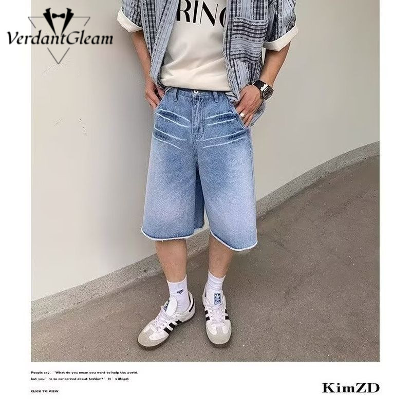 Quần Short Denim Nam Classic, Phù Hợp Dáng Rộng Just Fit