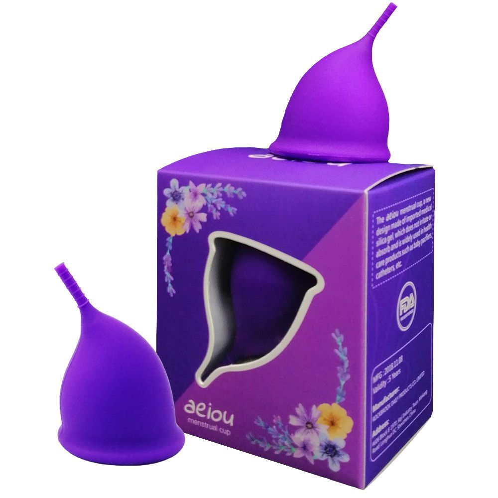 AEIOU Kinh Nguyệt Cốc Y Tế Silicon Kinh Nguyệt Cốc Nữ Thần Kinh Thời Kỳ Bơi Thể Thao Chống Rò Rỉ Băn