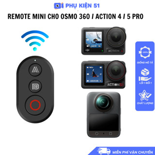 Remote mini cho Action 5 Pro 4 3 Osmo 360 thời lượng 6h siêu nhỏ gọn