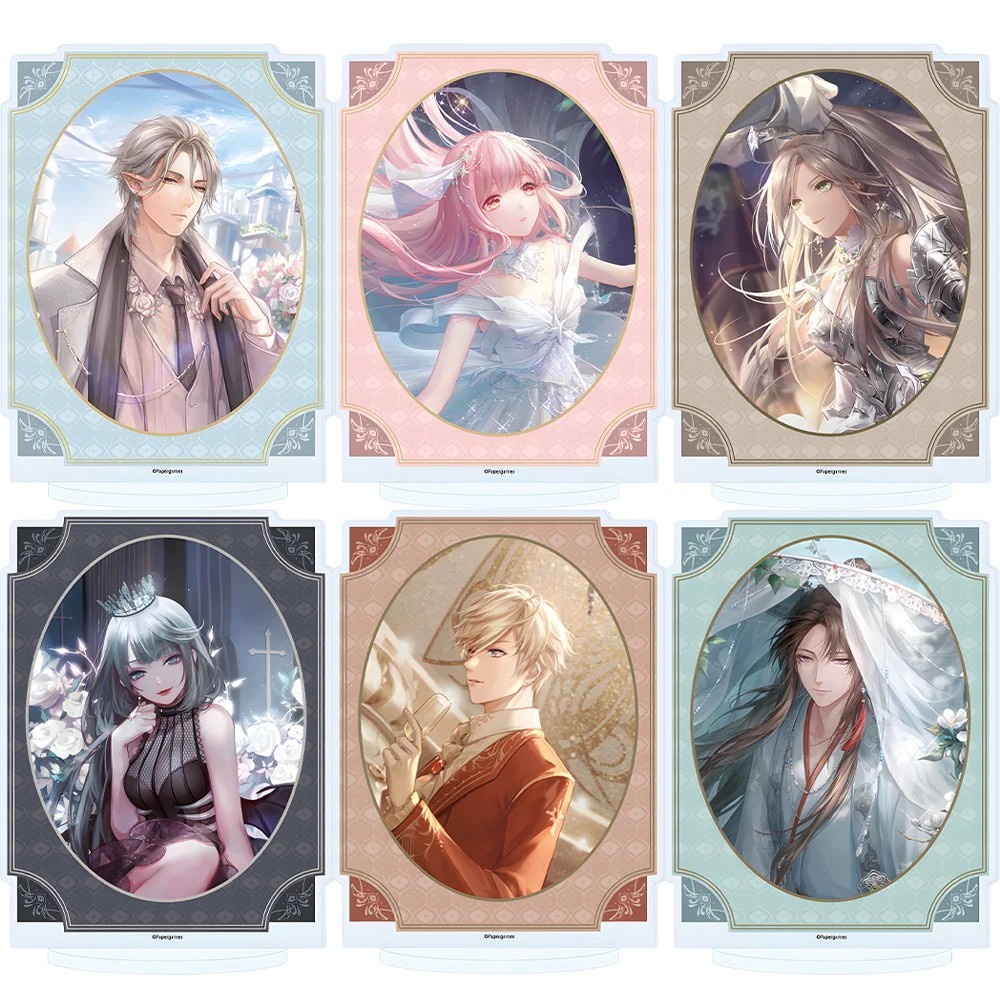 Standee Ngôi Sao Thời Trang Shining Nikki mô hình Acrylic anime trang trí bàn học Nikki Mercury Lili