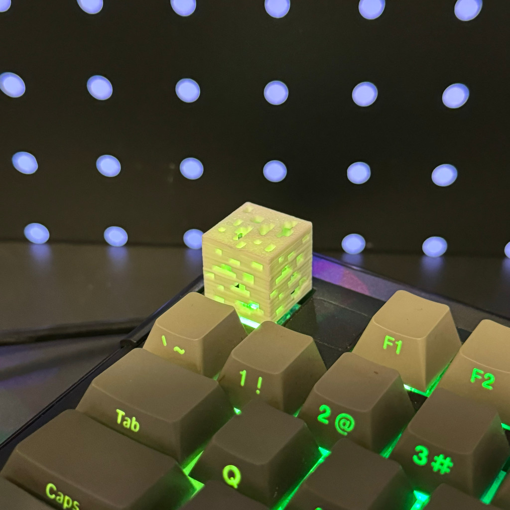 Minecraft Keycap Ba Chiều Sáng Tạo Keycap Bàn Phím Cơ Trong Suốt Keycap 3d In Đá Quý Quặng Keycap