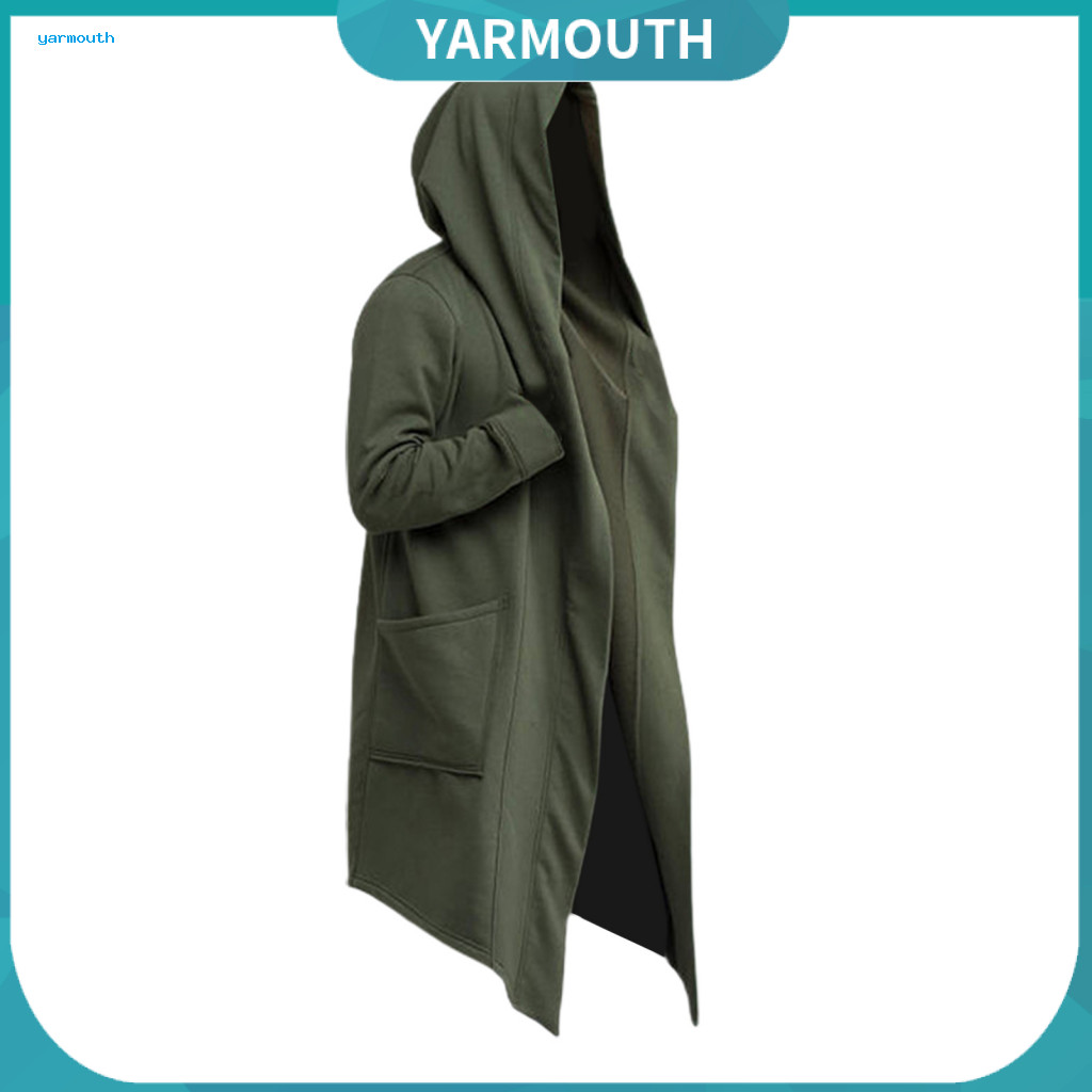 Áo Khoác Nam Oversize Cardigan Trench Coat Màu Trơn Cho Mùa Thu