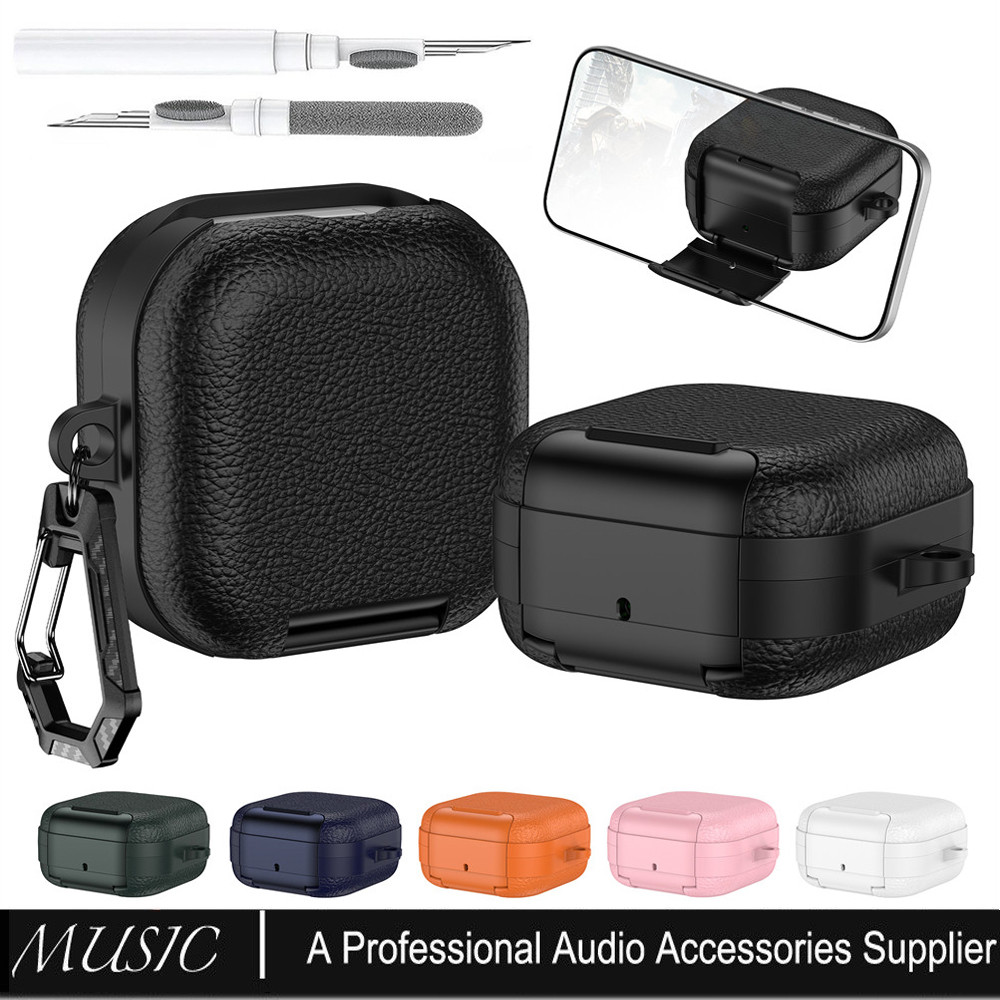 Có Đế Điện Thoại Da Dành Cho Samsung Galaxy Buds 4 Pro / Buds 4 (2026) / Bud 3 Pro / Buds3 / Buds 3 