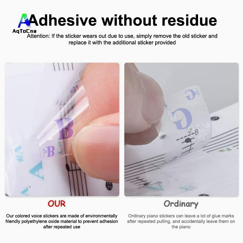 (AqToCna) 54 / 61 / 88 Phím Đàn Piano Trong Suốt Bàn Phím Đàn Piano PVC Stier Piano Stave * MỚI *