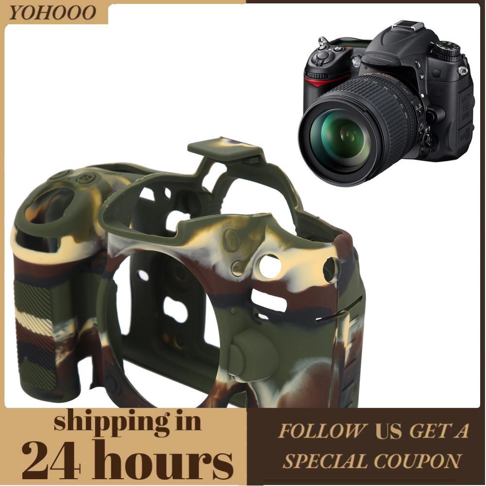 Yohooo Vỏ bảo vệ máy ảnh yohooo Vỏ silicon phù hợp cho D7000 Tấm bảo vệ cao su mềm có thể tháo rời c