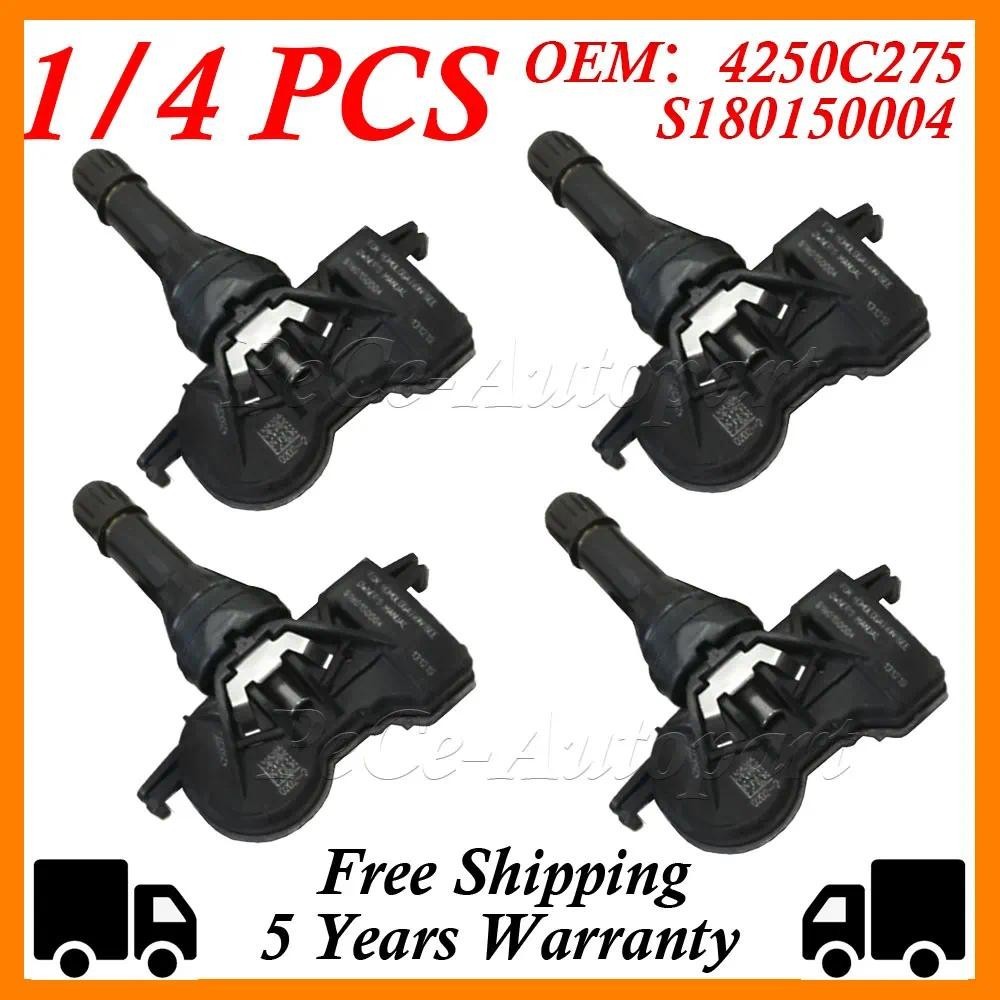 1 / 4 CÁI 4250C275 S180150004 Cảm biến TPMS theo dõi áp suất lốp 433MHZ CHO Mitsubishi PAJERO PAJERO
