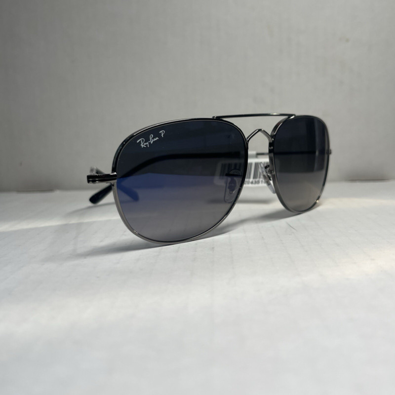 Kính râm Ray-Ban Aviator RB 3735 004 / 78 Bain Bridge Gunmetal Blue Glass (V5P1)