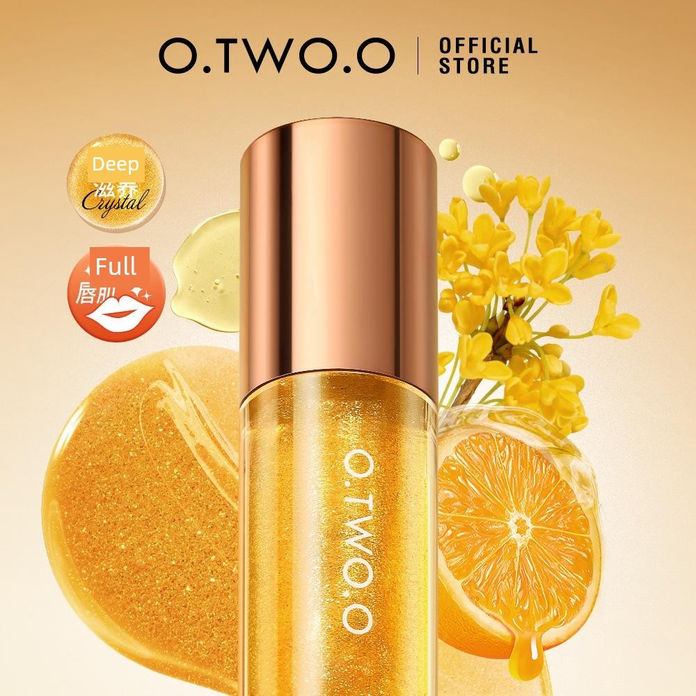 son dưỡng môi có màu son dưỡng lipice có màu O.TWO.O Rich Shining Crystal Lip Gloss Water Gloss Glas