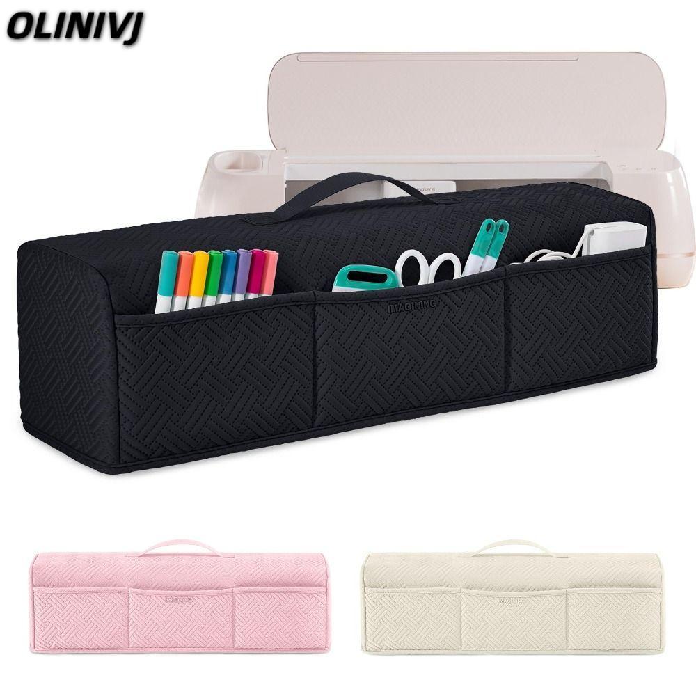 Vỏ máy OLINIVJ, có thể gập lại có túi che bụi đệm, bền nhẹ cho phụ kiện Cricut cho Cricut Maker 3 / 