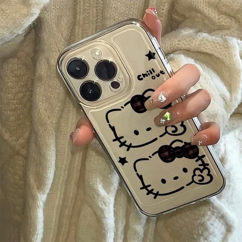 Ốp điện thoại trong suốt Hello Kitty, chất liệu TPU, thích hợp cho iPhone 11 / iPhone 11Pro / iPhone