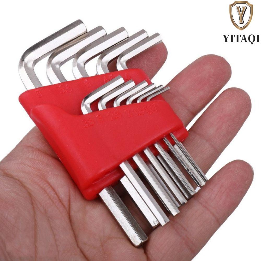 YITAQI 5 / 8 / 11 Bộ Chìa Khóa Allen, Cờ Lê Allen Tay Ngắn Inch, Bộ Cờ Lê L Hệ Số Hai Đầu Bỏ Túi Imp