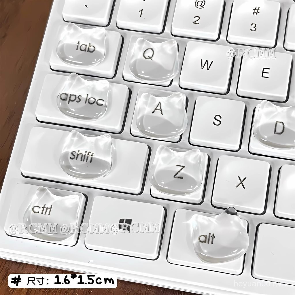 Làm Móng Tay Hư Tổn Pha Lê Trong Suốt Cản Miếng Dán Bàn Phím Miếng Dán Đầu Mèo Typewriting Miếng Dán Bảo Vệ Bàn Phím Tăng Độ Phóng Đại Chống L3BZ