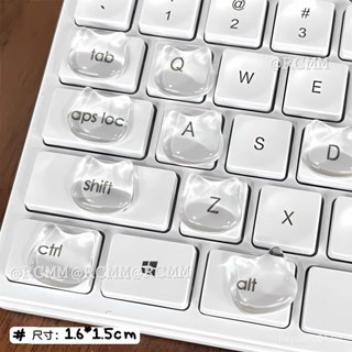 Làm Móng Tay Hư Tổn Pha Lê Trong Suốt Cản Miếng Dán Bàn Phím Miếng Dán Đầu Mèo Typewriting Miếng Dán Bảo Vệ Bàn Phím Tăng Độ Phóng Đại Chống L3BZ