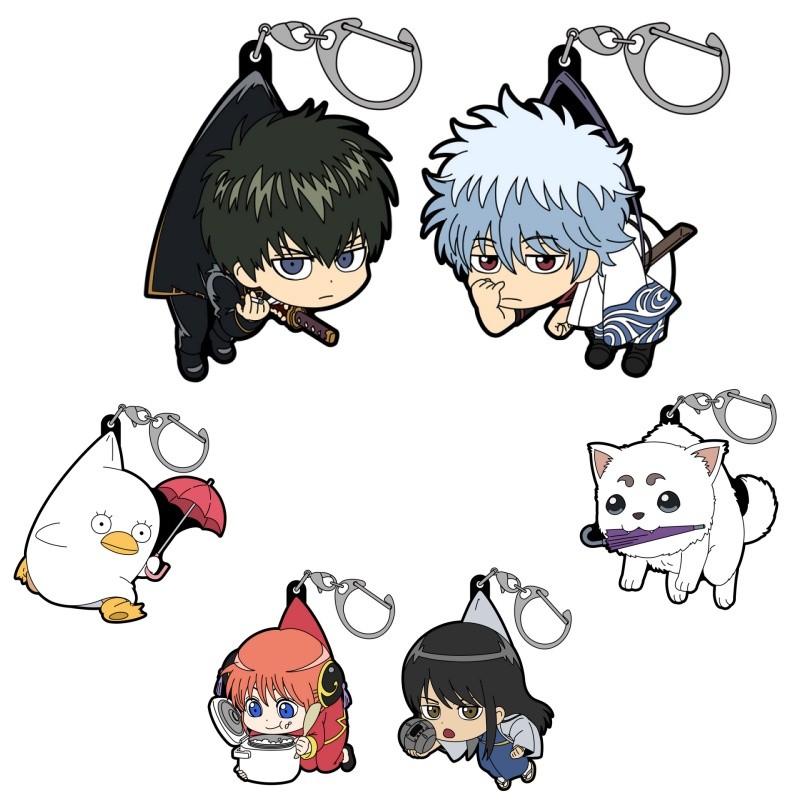 Hot anime Gintama Cartoon image Acrylic Keychain Pendant Bag Car Keychain Cell phone Accessories  pr