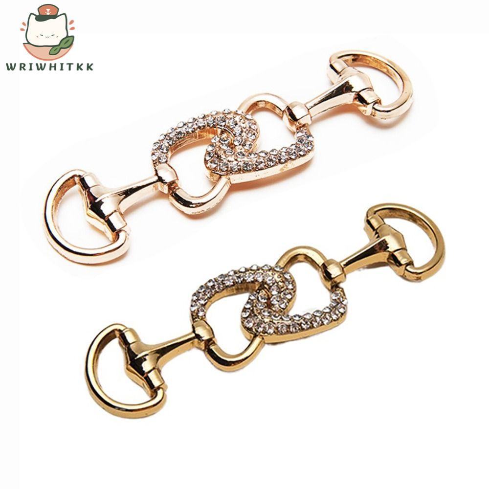 WRIWHITKK22 Khóa Giày, Dây Xích Giày Kim Loại Kim Loại Kim Loại, Túi Khóa Kim Loại Trang Trí