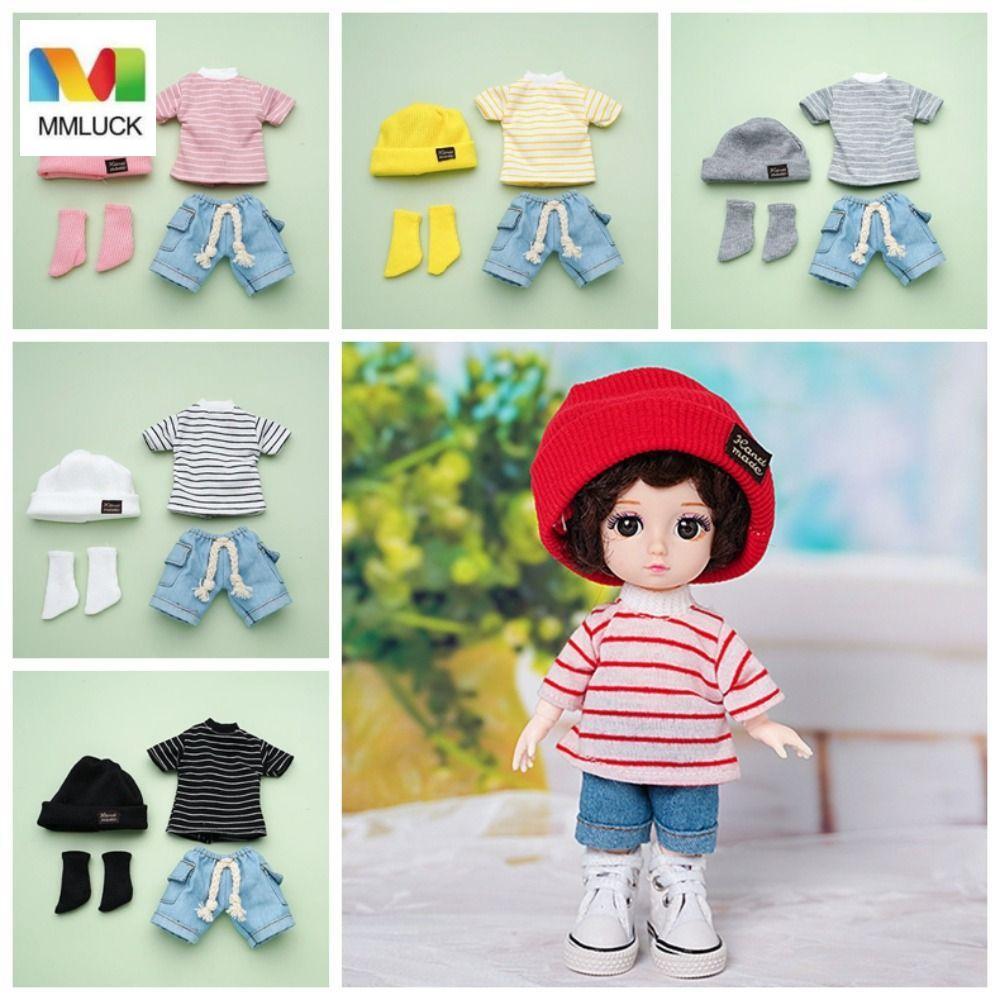 MMLUCK 30cm Quần Áo Búp Bê, Vải Búp Bê Kawaii Thích Hợp Cho Quần Áo Búp Bê 12 Inch, Bộ Quần Áo Búp B