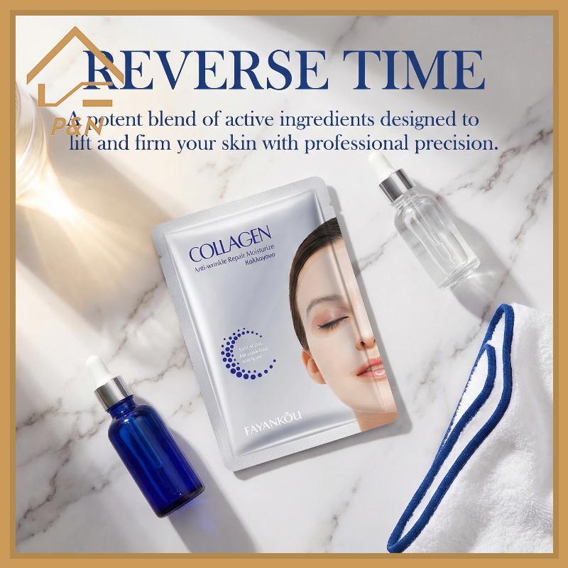 [P & N} Mặt nạ nâng chống nhăn Collagen Mặt nạ Collagen qua đêm, Mặt nạ Collagen sâu để nâng dưỡng ẩ