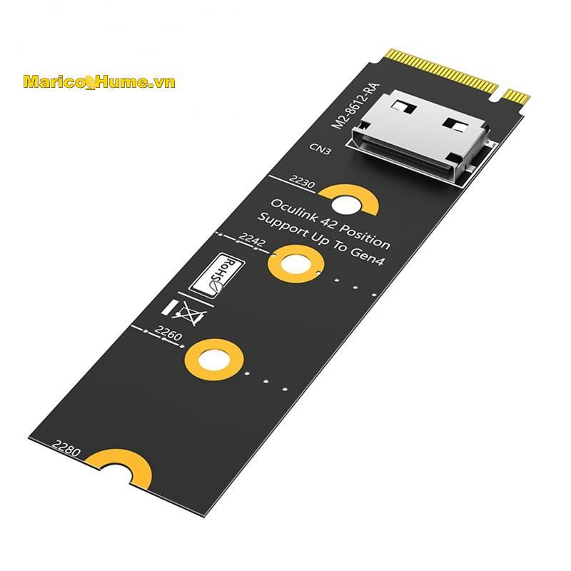 Thẻ nâng M.2 NVMe sang Oculink EGPU NVMe Key M sang SFF-8611 / 8612, Bộ chuyển đổi PCI-E 4.0 X4 sang