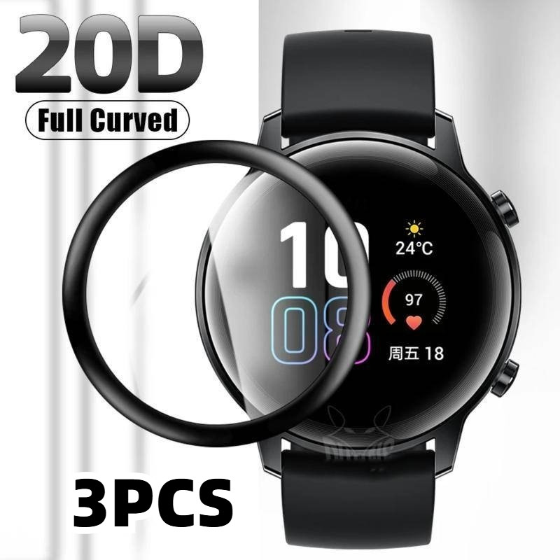 1-3 Chiếc Cong Đen Cạnh Phim Dành Cho Honor Watch GS 5 4 3 3i Pro Kính Cường Lực Chống Sốc Cho Honor