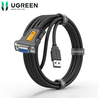 Cáp Chuyển USB to RS232 Ugreen 20201 CR204 hỗ trợ Windows 7/8/10/11, RS232 cổng âm