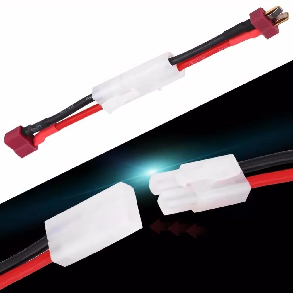 Bộ Chuyển Đổi Nữ / Nam Deans T Cắm Vào Đầu Nối Tamiya Cáp Chuyển Đổi 16AWG Airsoft Súng Pin Cho RC D