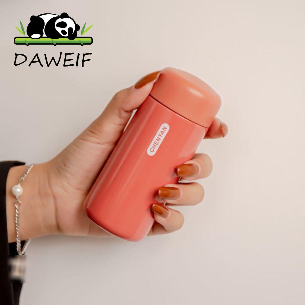 Cốc giữ nhiệt bỏ túi DAWEIF, Cốc giữ nhiệt bằng thép không gỉ hai lớp 150ml / 200ml, Bình giữ nhiệt 