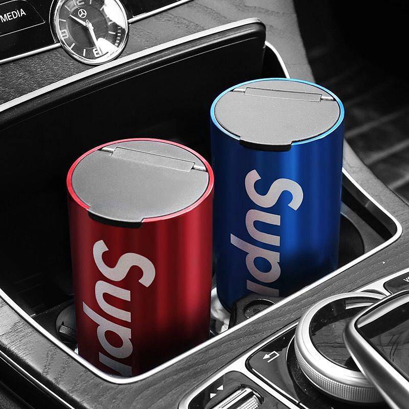 【Ready Stock】 Fashion Brand Car Ashtray with Lid Creative Ashtray Supplies Multifunctional JZhV