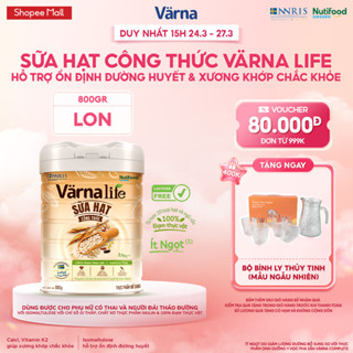 Thực phẩm bổ sung sữa hạt công thức Varna Life (Lon 800gr) | Lactosefree