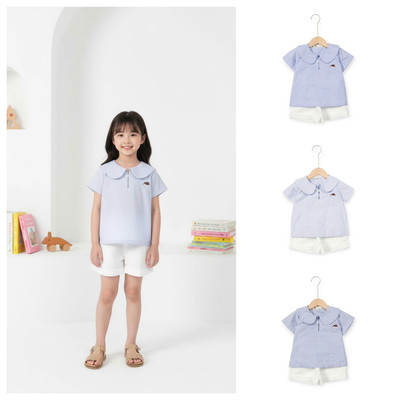 Bộ sơ mi quần kaki bé gái LITIBABY size 2 đến 7 tuổi NH24