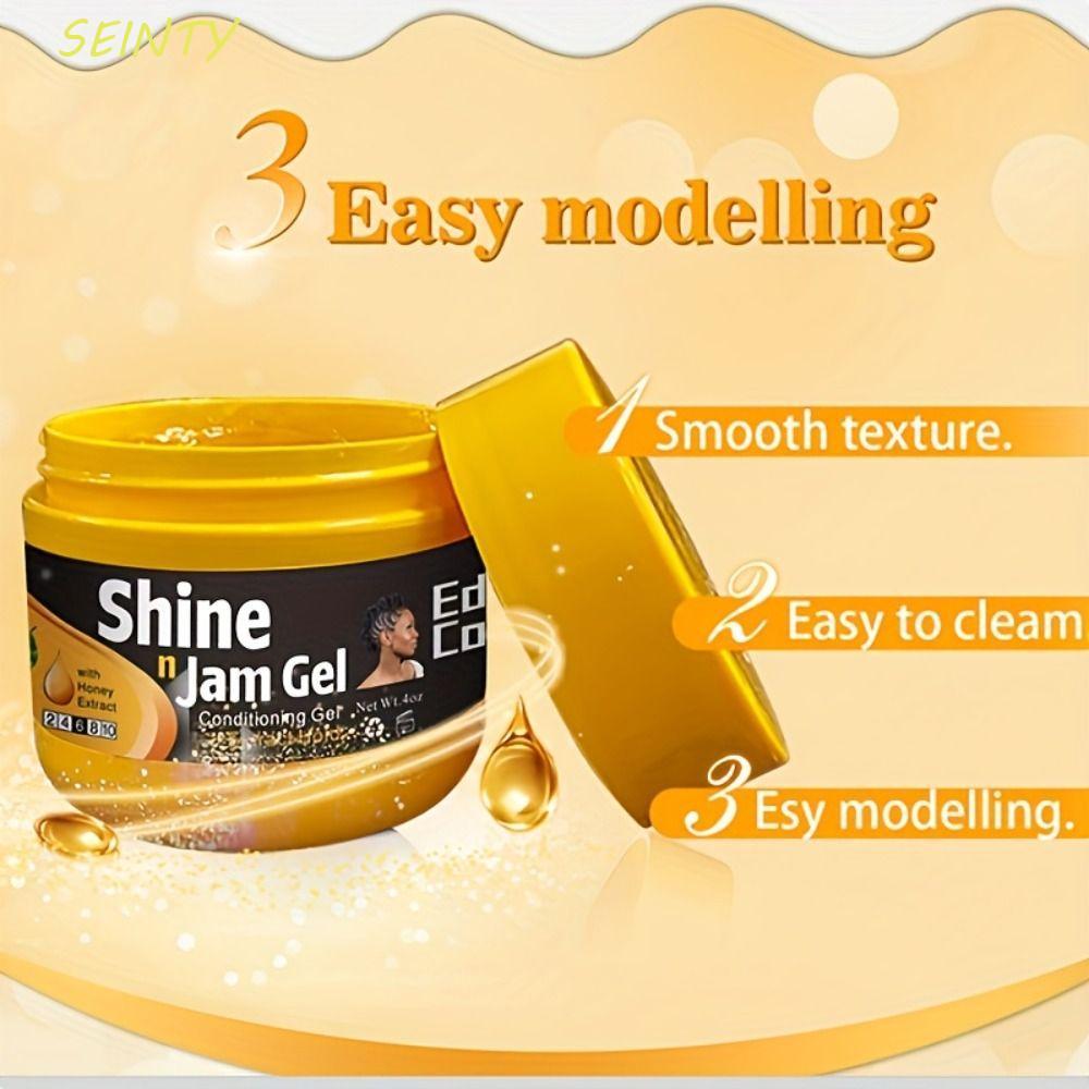 Kem định hình SEINTY, Điều hòa Edge Control Extra Hold Conditioning Braiding Gel, Smooths Dưỡng ẩm C