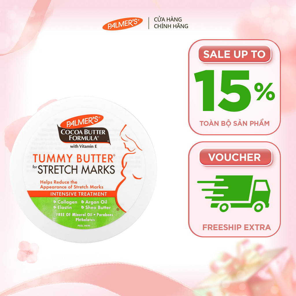 [Chính hãng] Bơ dưỡng ẩm mờ rạn da cuối thai kỳ đến sau sinh Palmer's 125g