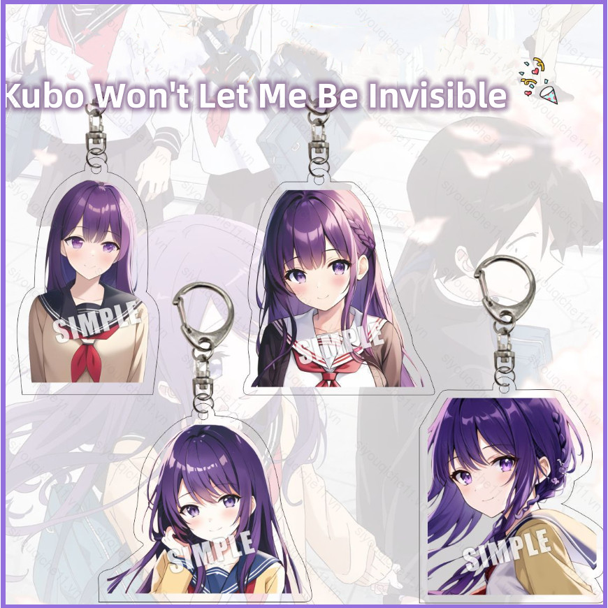 SQ11 Kubo Won 't Let Me Be Vô Hình Móc Khóa Anime Móc Khóa Hoạt Hình Kubo Nagisa Acrylic Túi Dễ Thươ