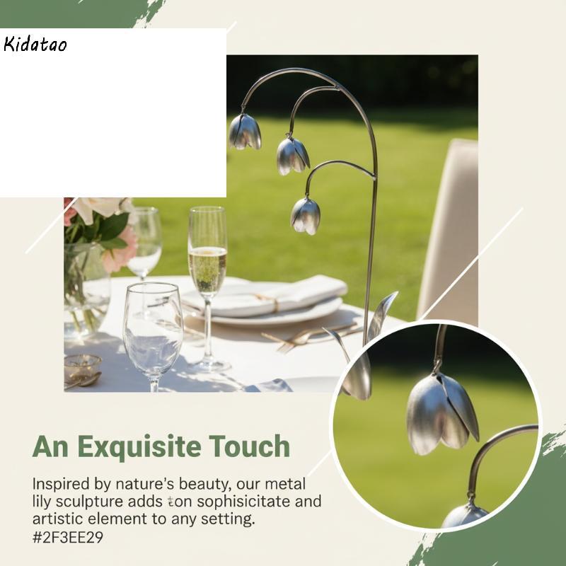 Kidatao Metal Lily Of The Valley - Trang trí sân vườn, Nghệ thuật kim loại phế liệu, Trang trí ngoài