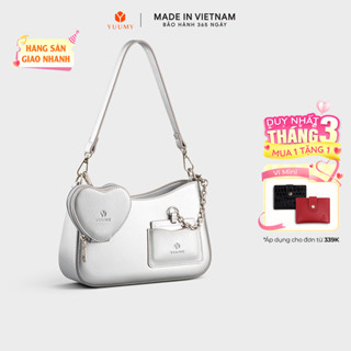 Túi Yuumy (Thời trang nữ kèm phụ kiện xinh xắn size 24 - Túi đeo chéo da Glossy YN295) Bagsmart