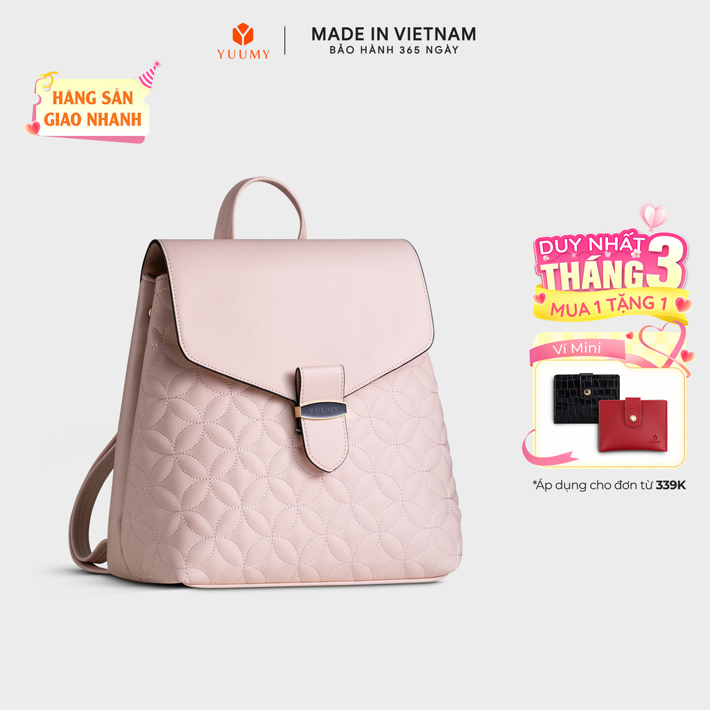 Balo Yuumy (Thời trang nữ đi chơi cỡ trung - Balo da Seasand YBA80) Bagsmart