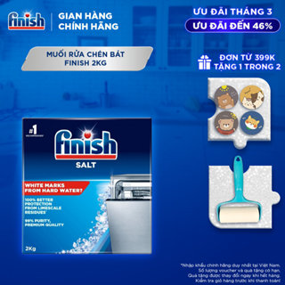 Muối Rửa Chén Bát Finish Salt - Bịch 2kg