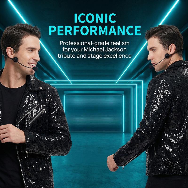 [SHZTGM] Cosplay Rostar Tai Nghe Micro Giả Thực Tế Chống Đỡ Dự Tiệc Cung Cấp Cho Âm Nhạc Theo Chủ Đề