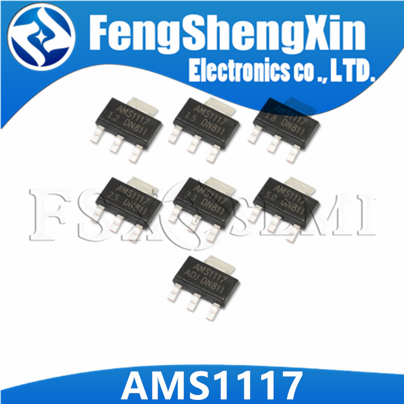50 Cái / Lô AMS1117-1.2 AMS1117-1.5 AMS1117-1.8 AMS1117-2.5 AMS1117-3.3 AMS1117-5.0 AMS1117-ADJ V SO
