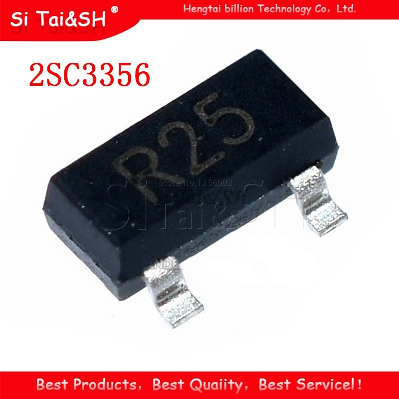 25 CÁI 2SC3356 2SC3356-25 R25 SOT23-3 Transistor lưỡng cực - BJT mới và nguyên bản