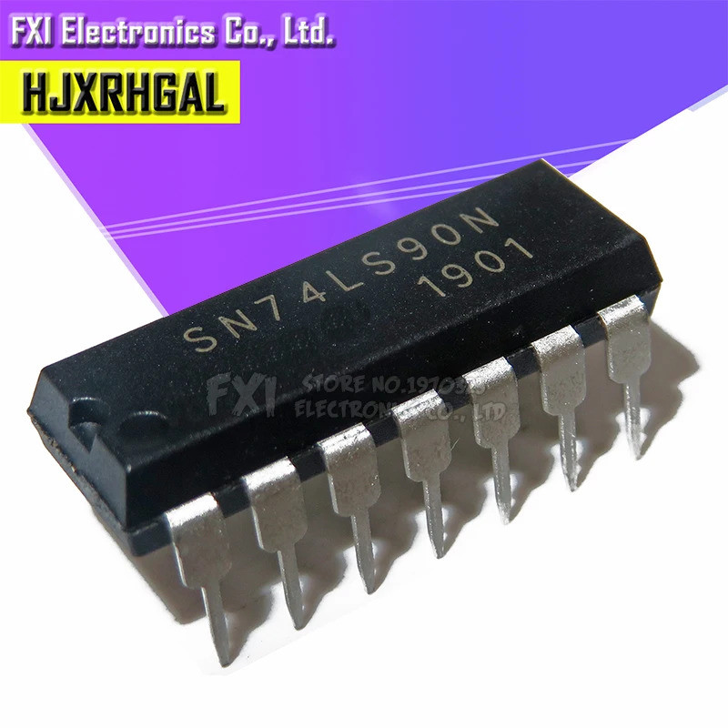 10 Chiếc HD74LS90P HD74LS90 DIP14 Nhúng SN74LS90N 74LS90 Mới nguyên bản