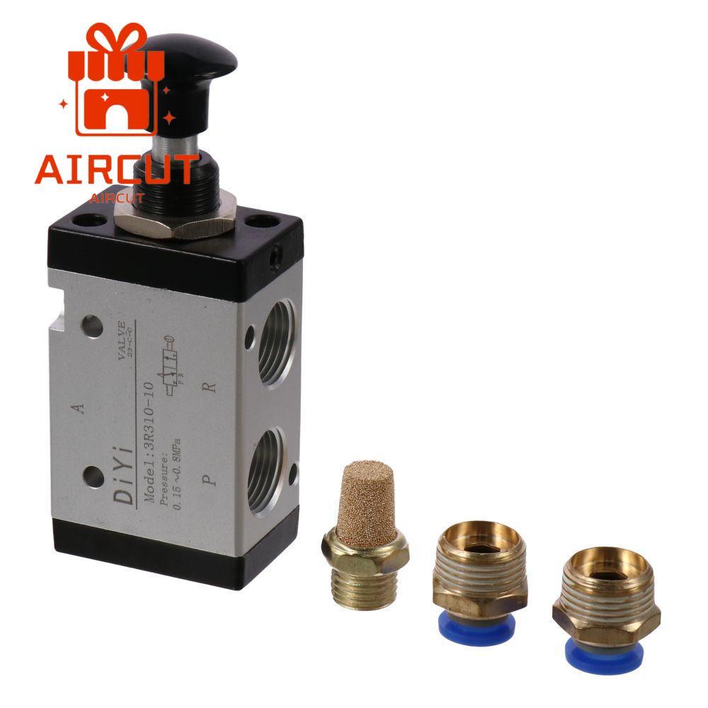 Van điện từ YANGMING, Khí nén cầm tay 3R210-08, Van công tắc không khí 1 / 4 "PT Điều khiển bằng tay