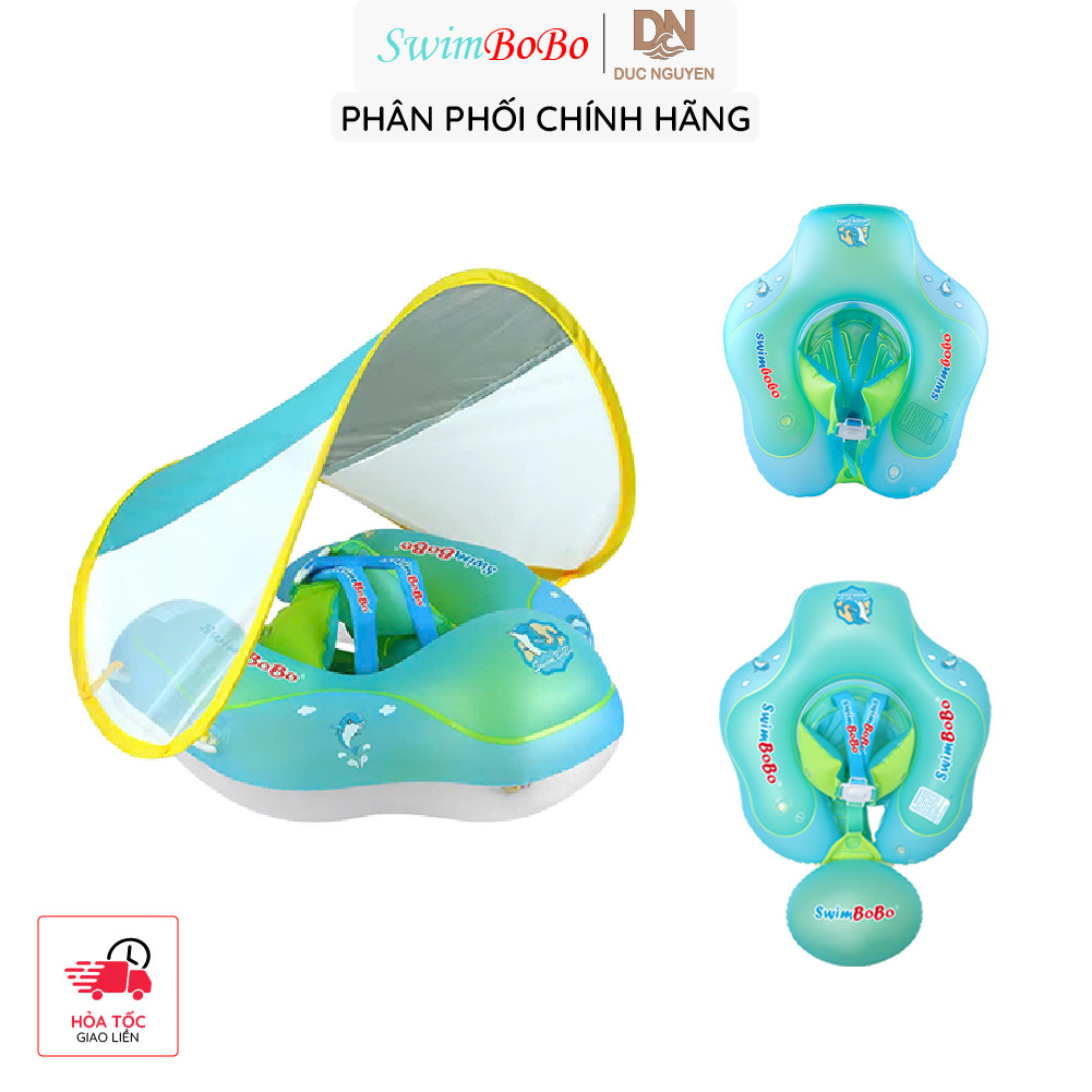 Phao bơi Ngực SwimBobo hỗ trợ chống lật chất liệu PVC an toàn cho bé