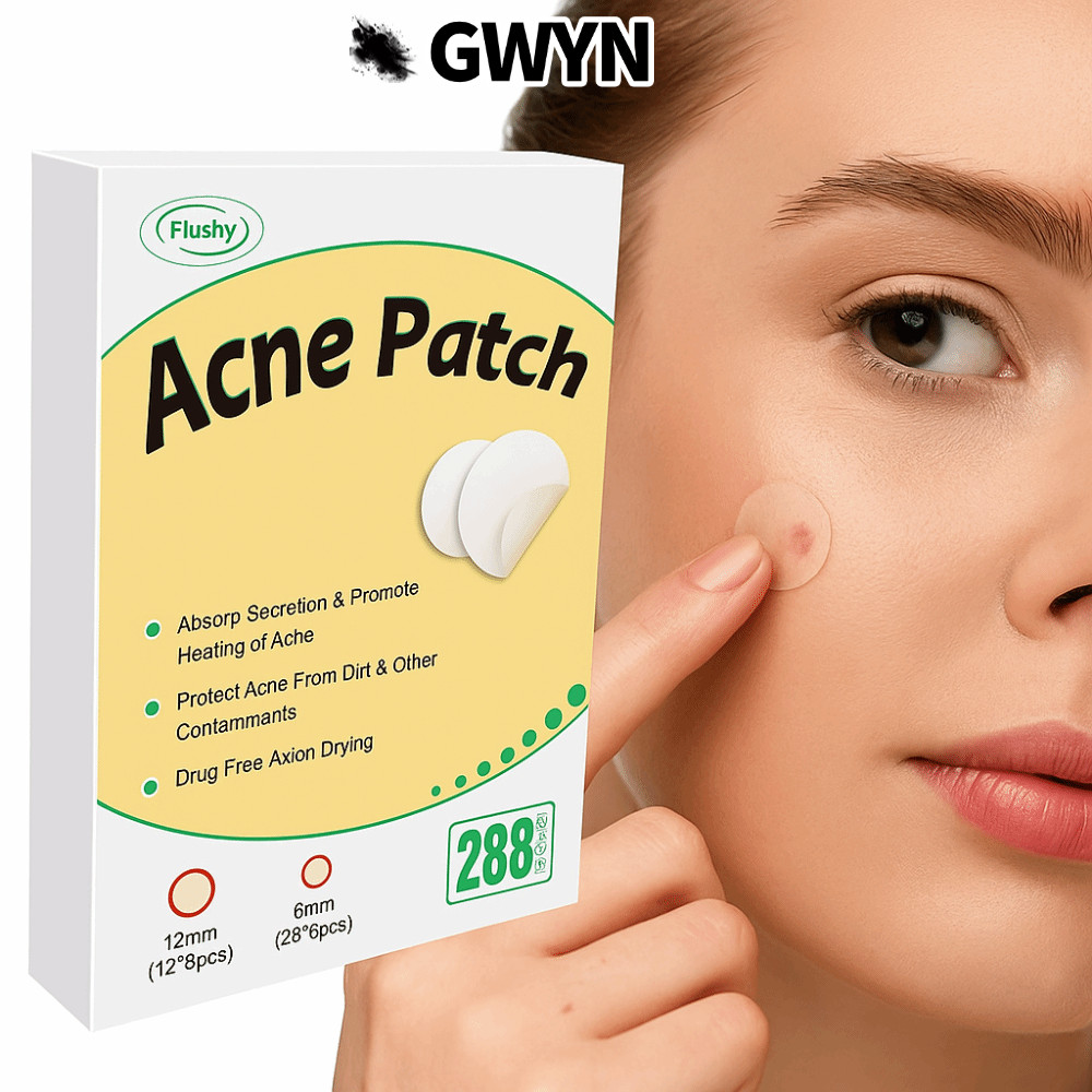 GWYN‌ 288 Miếng Dán Mụn, Miếng Dán Mụn Vô Hình Tròn Hydrocolloid, Miếng Dán Sửa Chữa Chống Thấm Nước