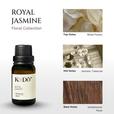 Tinh Dầu Nước Hoa KODO Royal Jasmine - Hương Hoa Nhài Nhẹ Nhàng, Trong Trẻo, Nữ Tính