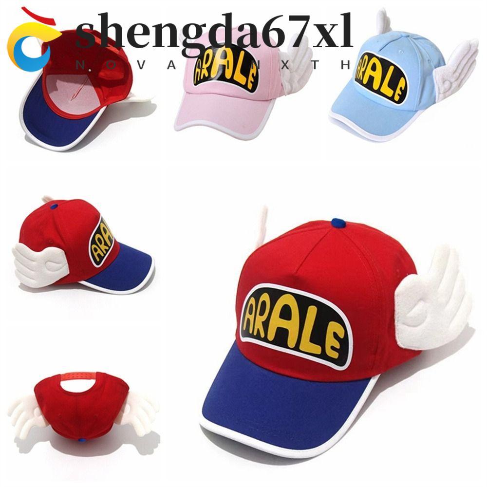 Mũ bóng chày SHENGDA Arale, Mũ Dr.Slump màu kẹo có thể điều chỉnh, Mũ chống nắng Cánh thiên thần Mũ 