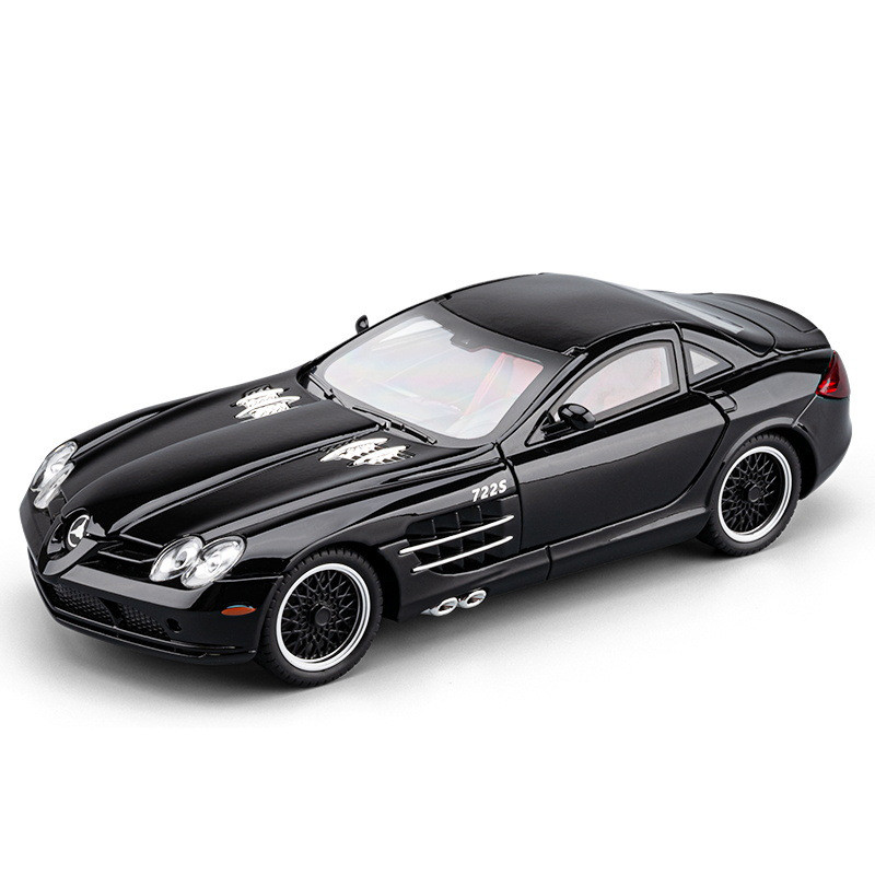 1: 24 Daben SLR 722S Hợp Kim Xe Thể Thao Mô Hình Âm Thanh Ánh Sáng Hiệu Ứng Âm Thanh Quà Tặng Người 